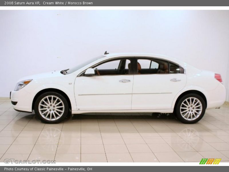 Cream White / Morocco Brown 2008 Saturn Aura XR