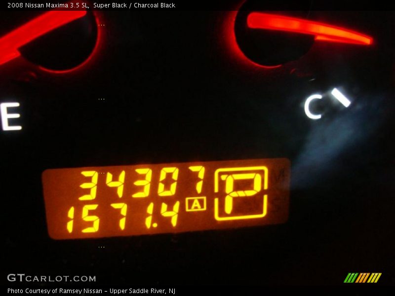 Super Black / Charcoal Black 2008 Nissan Maxima 3.5 SL