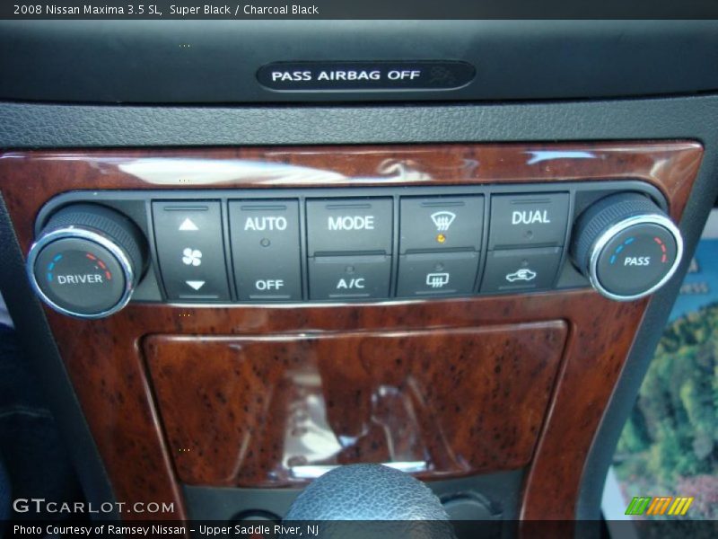 Super Black / Charcoal Black 2008 Nissan Maxima 3.5 SL