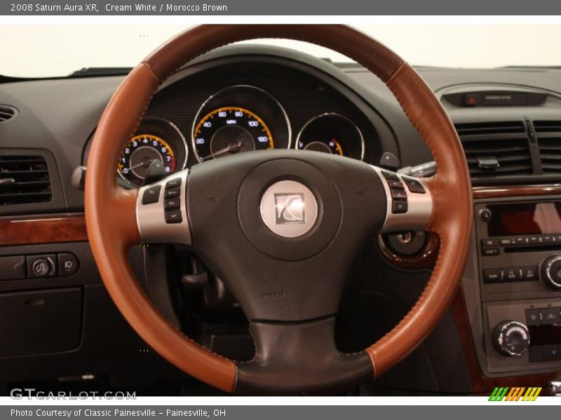 Cream White / Morocco Brown 2008 Saturn Aura XR