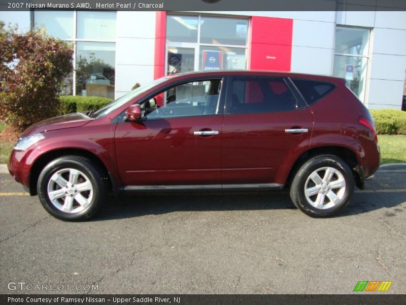 Merlot Pearl / Charcoal 2007 Nissan Murano S AWD