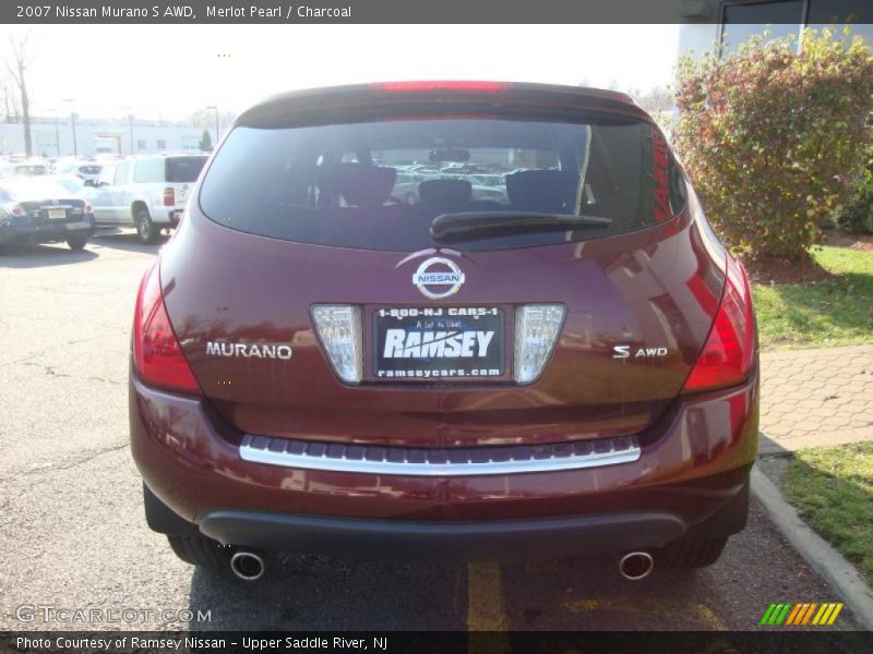 Merlot Pearl / Charcoal 2007 Nissan Murano S AWD