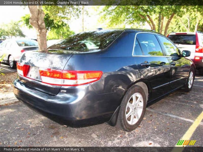 Graphite Pearl / Black 2004 Honda Accord EX V6 Sedan