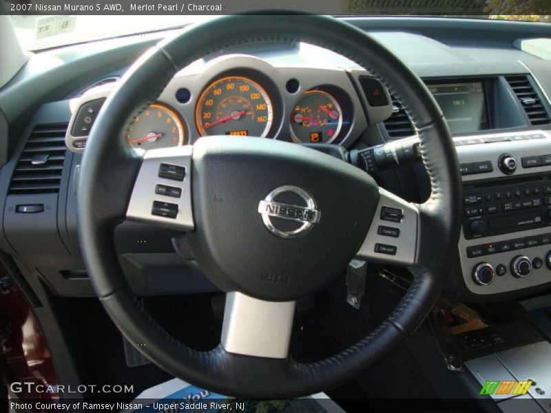 Merlot Pearl / Charcoal 2007 Nissan Murano S AWD