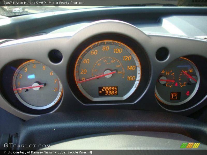 Merlot Pearl / Charcoal 2007 Nissan Murano S AWD