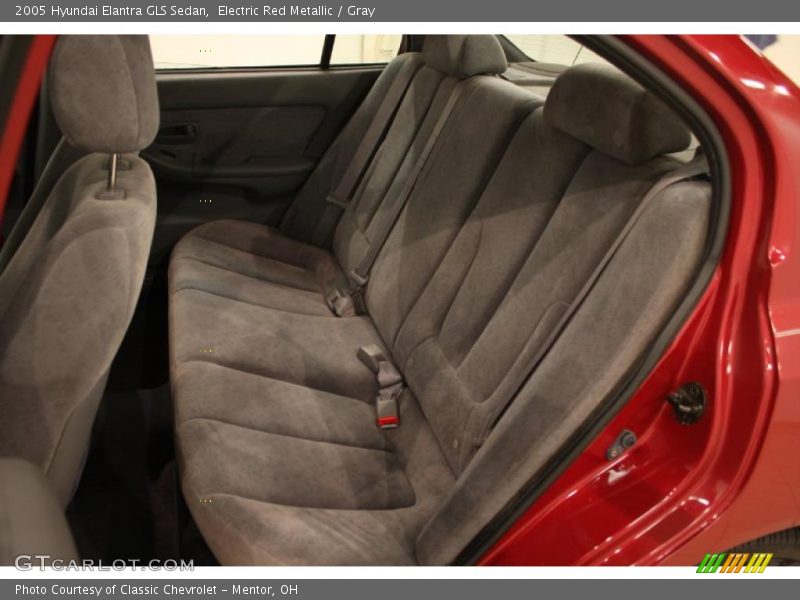 Electric Red Metallic / Gray 2005 Hyundai Elantra GLS Sedan