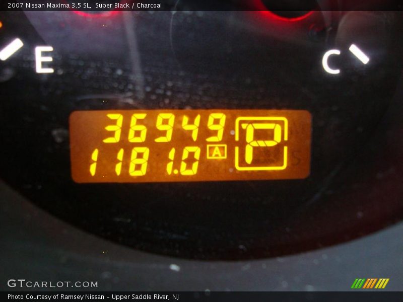 Super Black / Charcoal 2007 Nissan Maxima 3.5 SL
