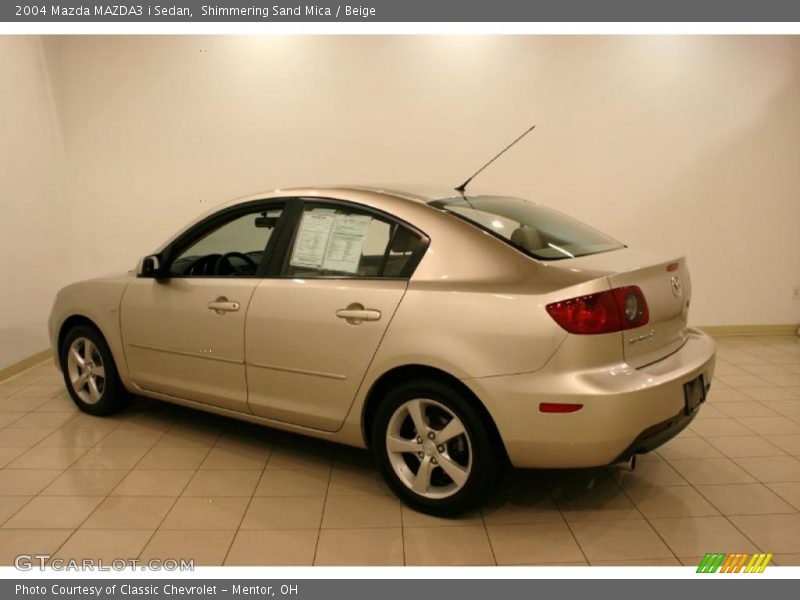 Shimmering Sand Mica / Beige 2004 Mazda MAZDA3 i Sedan