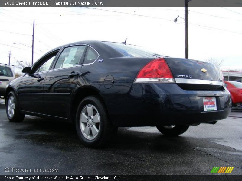 Imperial Blue Metallic / Gray 2008 Chevrolet Impala LT