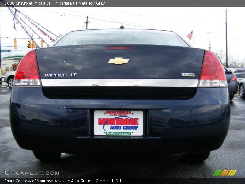 Imperial Blue Metallic / Gray 2008 Chevrolet Impala LT
