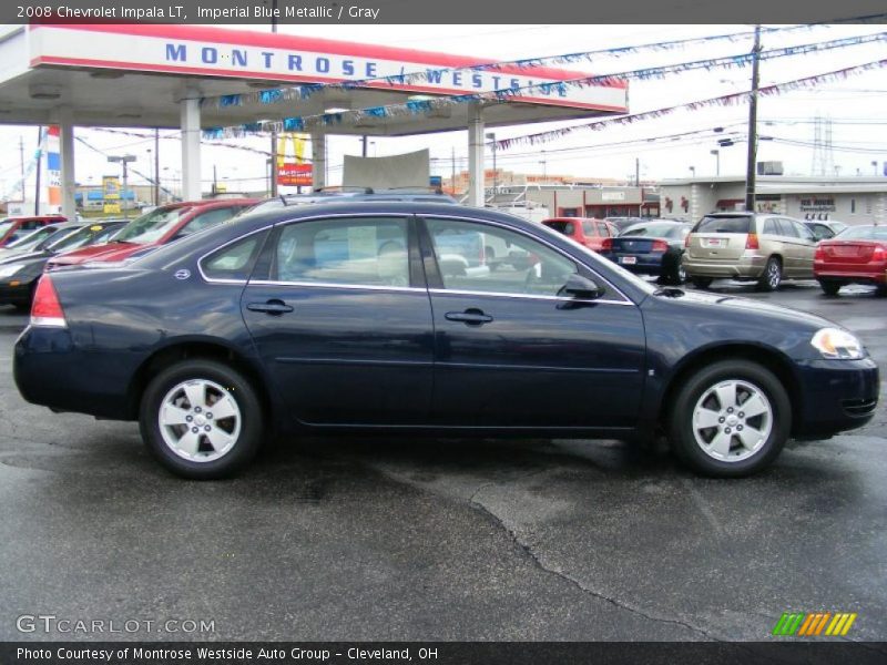 Imperial Blue Metallic / Gray 2008 Chevrolet Impala LT