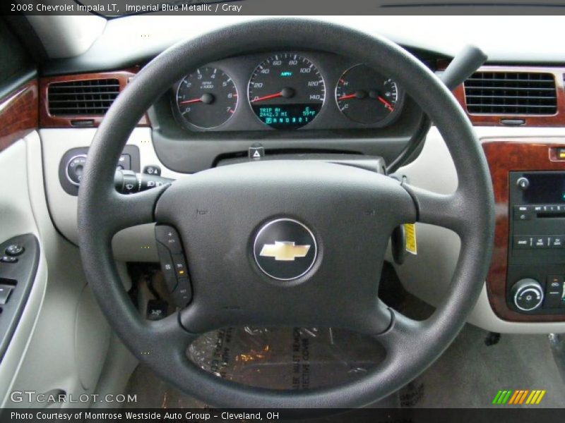 Imperial Blue Metallic / Gray 2008 Chevrolet Impala LT