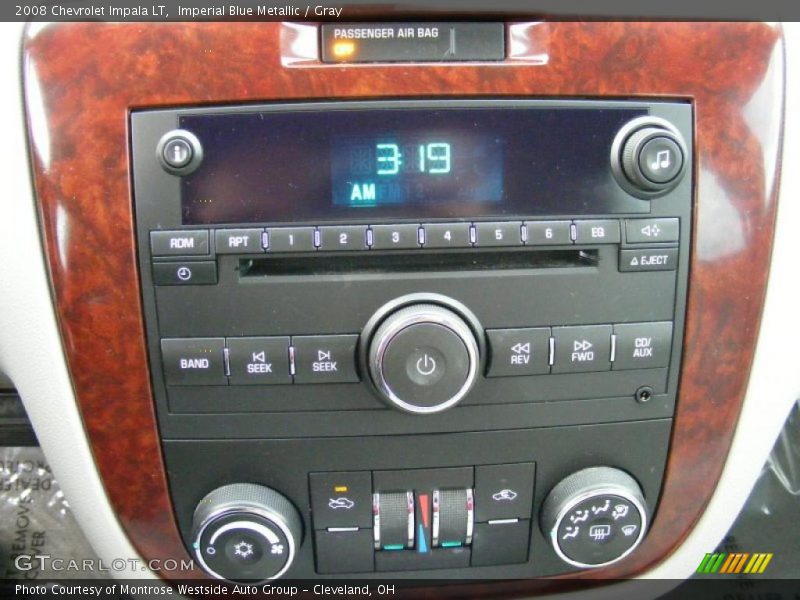 Imperial Blue Metallic / Gray 2008 Chevrolet Impala LT