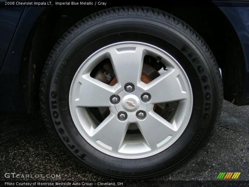 Imperial Blue Metallic / Gray 2008 Chevrolet Impala LT