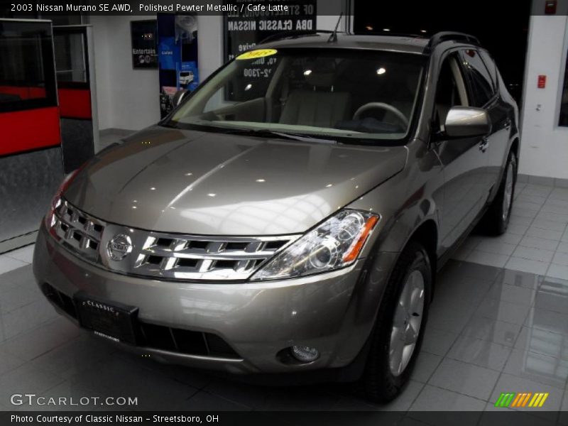 Polished Pewter Metallic / Cafe Latte 2003 Nissan Murano SE AWD