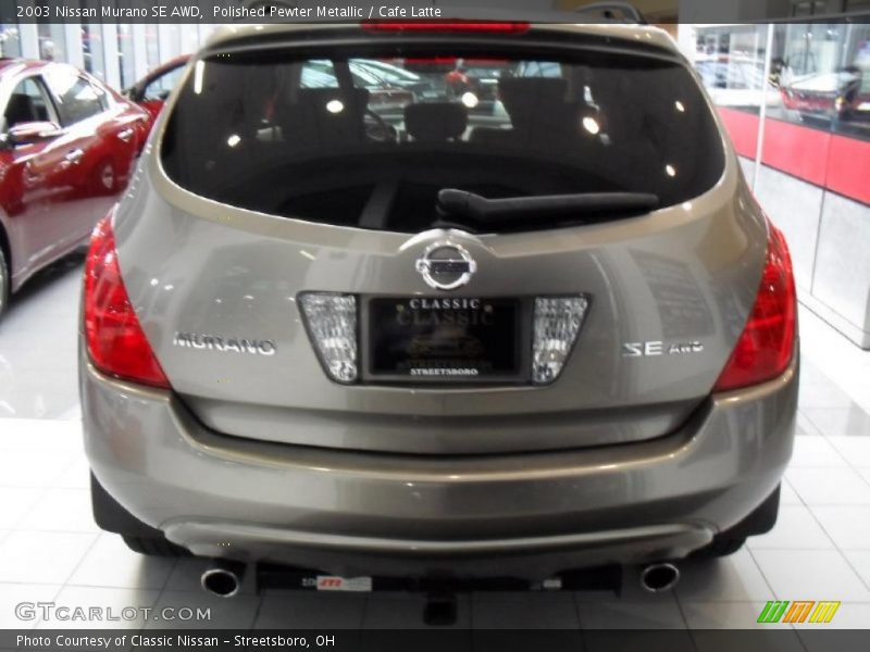 Polished Pewter Metallic / Cafe Latte 2003 Nissan Murano SE AWD