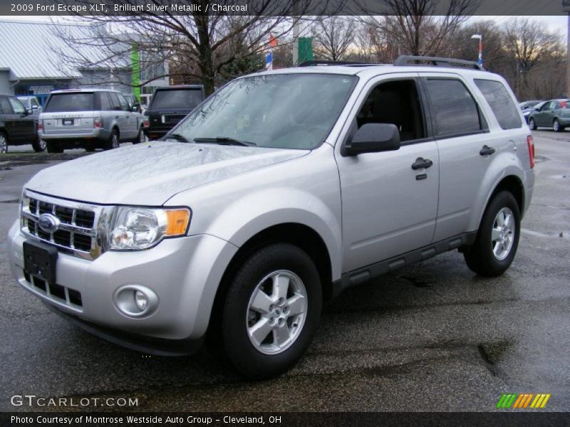 Brilliant Silver Metallic / Charcoal 2009 Ford Escape XLT