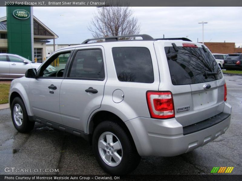 Brilliant Silver Metallic / Charcoal 2009 Ford Escape XLT