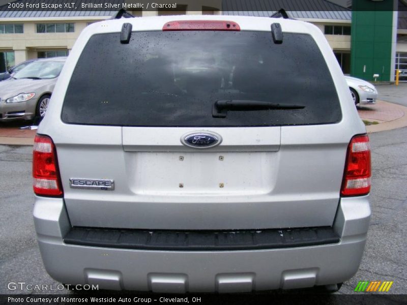 Brilliant Silver Metallic / Charcoal 2009 Ford Escape XLT