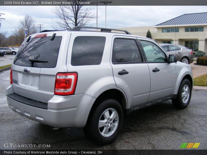 Brilliant Silver Metallic / Charcoal 2009 Ford Escape XLT