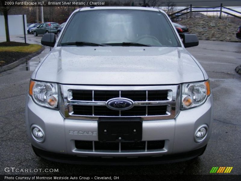 Brilliant Silver Metallic / Charcoal 2009 Ford Escape XLT