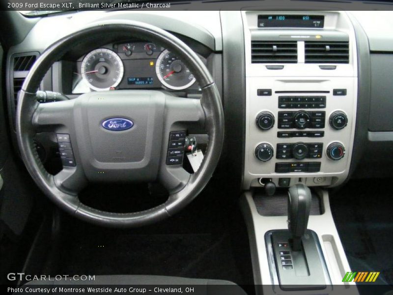 Brilliant Silver Metallic / Charcoal 2009 Ford Escape XLT