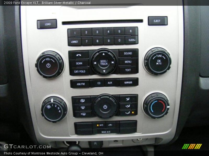 Brilliant Silver Metallic / Charcoal 2009 Ford Escape XLT