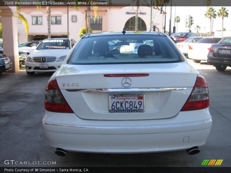 Arctic White / Cashmere 2008 Mercedes-Benz E 350 Sedan