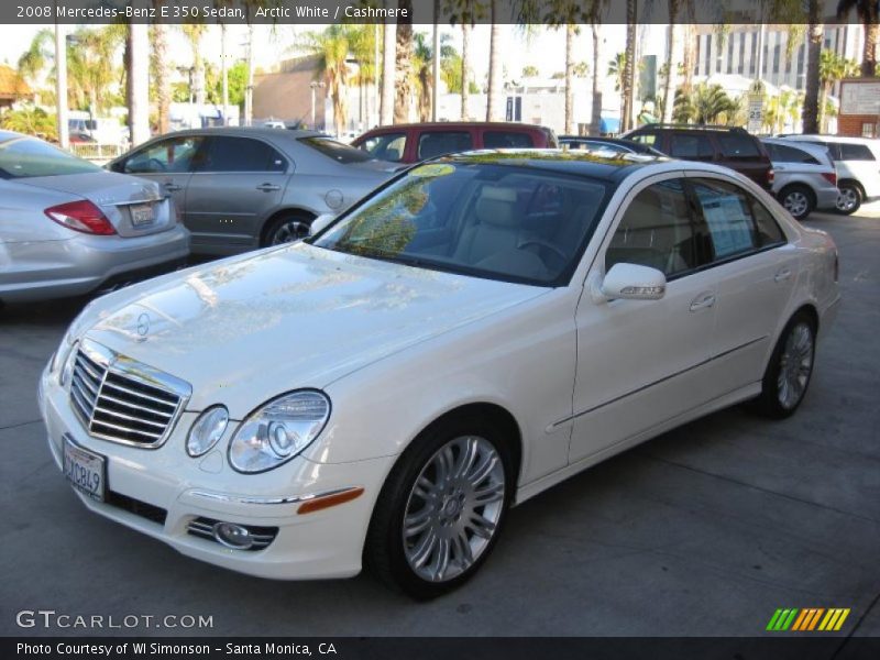 Arctic White / Cashmere 2008 Mercedes-Benz E 350 Sedan