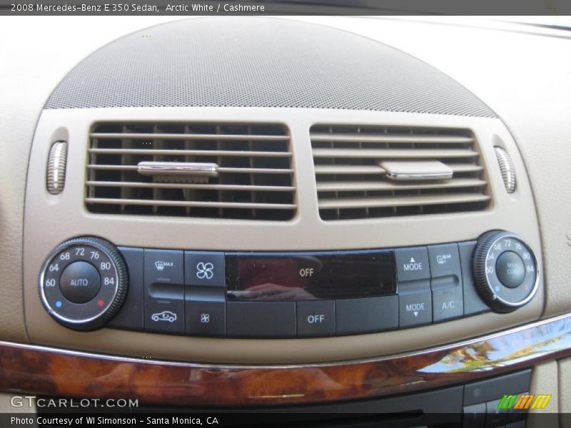 Arctic White / Cashmere 2008 Mercedes-Benz E 350 Sedan