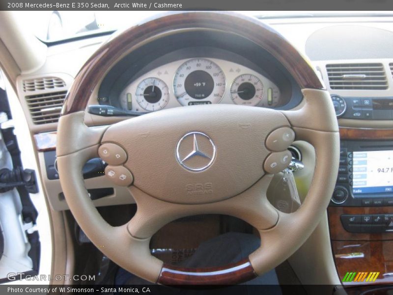 Arctic White / Cashmere 2008 Mercedes-Benz E 350 Sedan