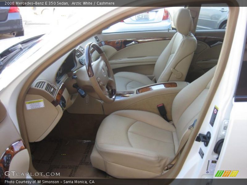 Arctic White / Cashmere 2008 Mercedes-Benz E 350 Sedan