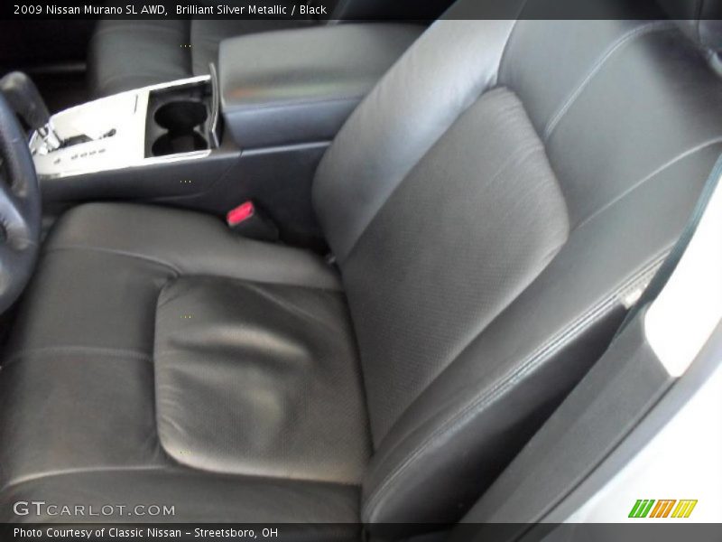 Brilliant Silver Metallic / Black 2009 Nissan Murano SL AWD