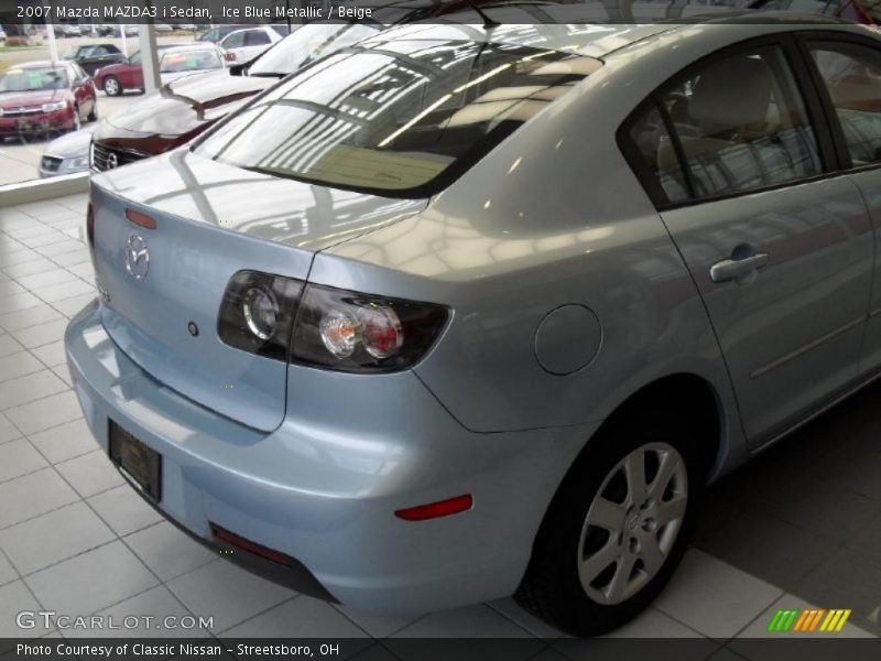 Ice Blue Metallic / Beige 2007 Mazda MAZDA3 i Sedan