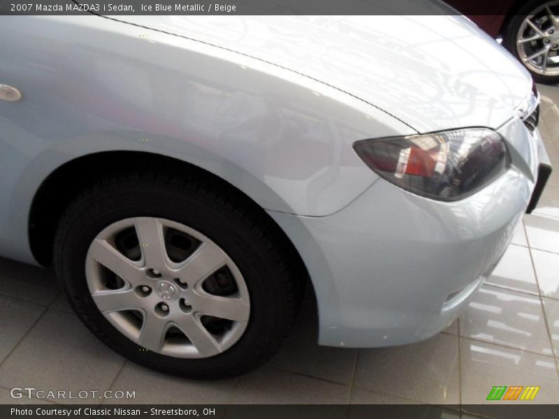 Ice Blue Metallic / Beige 2007 Mazda MAZDA3 i Sedan