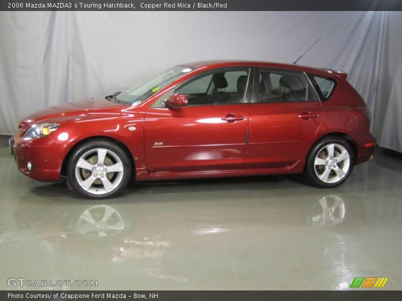 Copper Red Mica / Black/Red 2006 Mazda MAZDA3 s Touring Hatchback