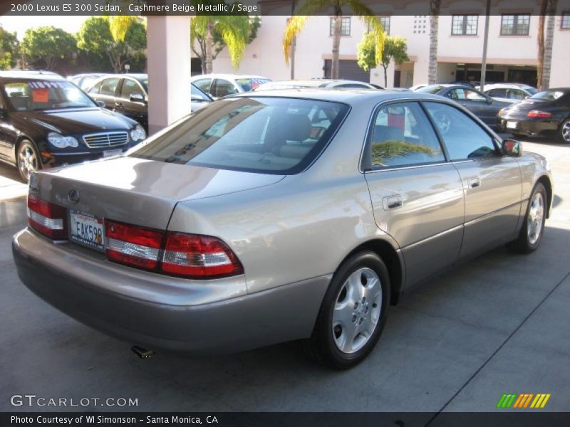 Cashmere Beige Metallic / Sage 2000 Lexus ES 300 Sedan