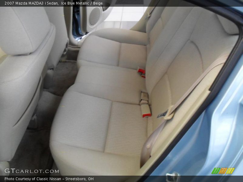 Ice Blue Metallic / Beige 2007 Mazda MAZDA3 i Sedan
