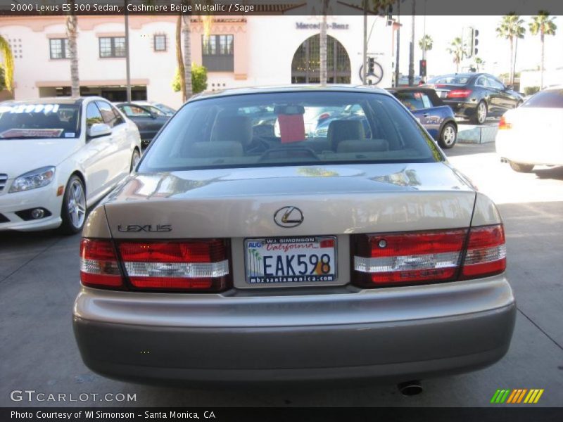 Cashmere Beige Metallic / Sage 2000 Lexus ES 300 Sedan