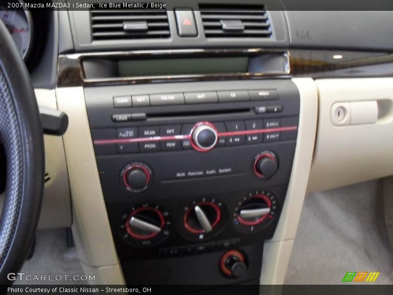Ice Blue Metallic / Beige 2007 Mazda MAZDA3 i Sedan