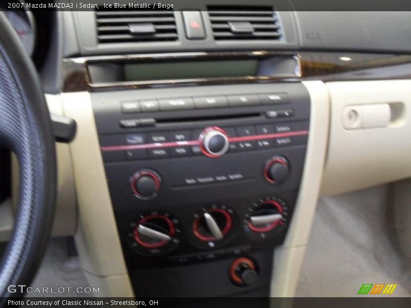 Ice Blue Metallic / Beige 2007 Mazda MAZDA3 i Sedan