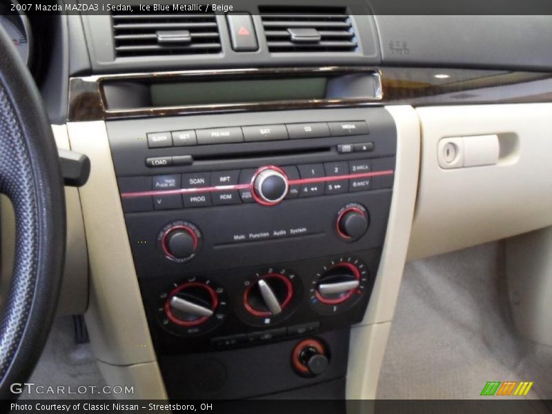 Ice Blue Metallic / Beige 2007 Mazda MAZDA3 i Sedan