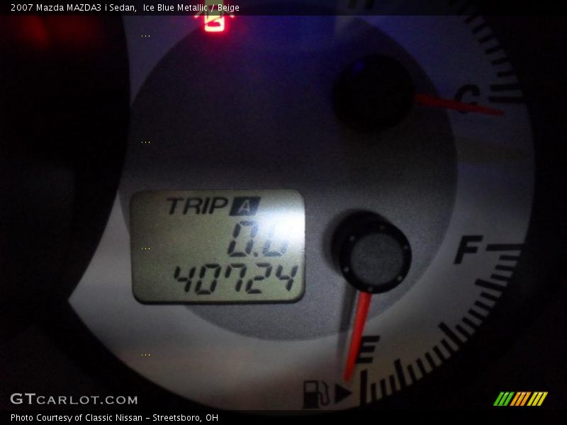 Ice Blue Metallic / Beige 2007 Mazda MAZDA3 i Sedan