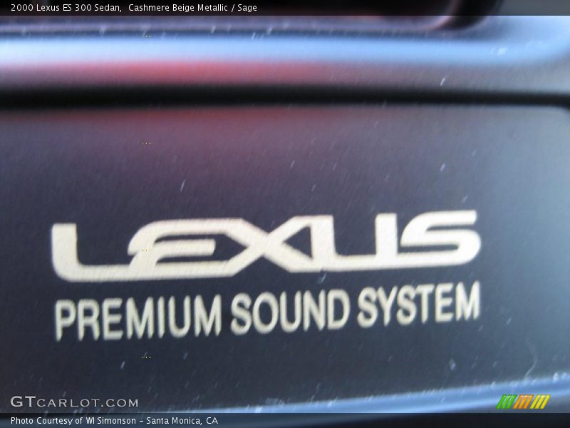 Cashmere Beige Metallic / Sage 2000 Lexus ES 300 Sedan