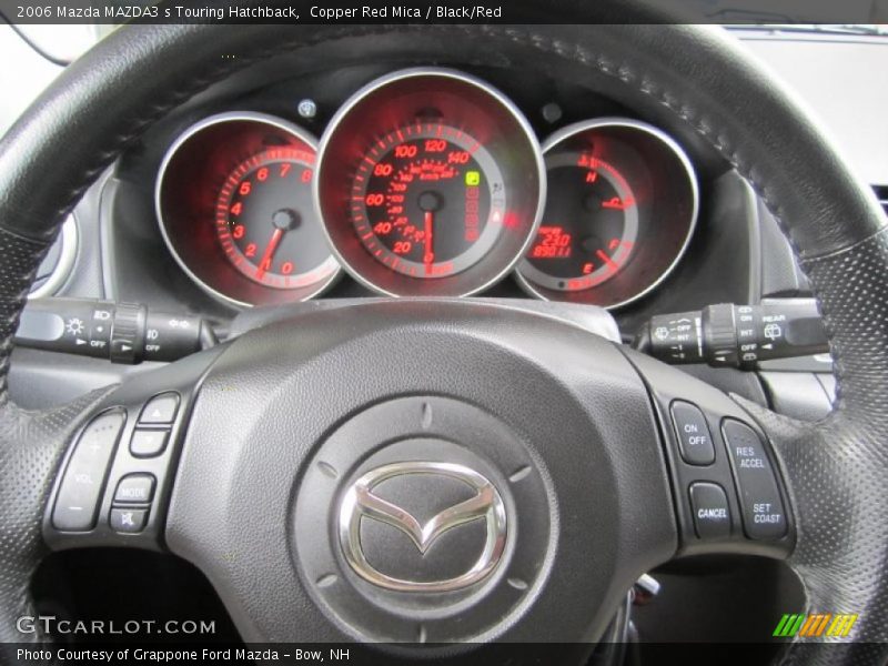 Copper Red Mica / Black/Red 2006 Mazda MAZDA3 s Touring Hatchback