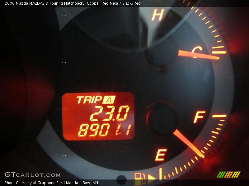 Copper Red Mica / Black/Red 2006 Mazda MAZDA3 s Touring Hatchback