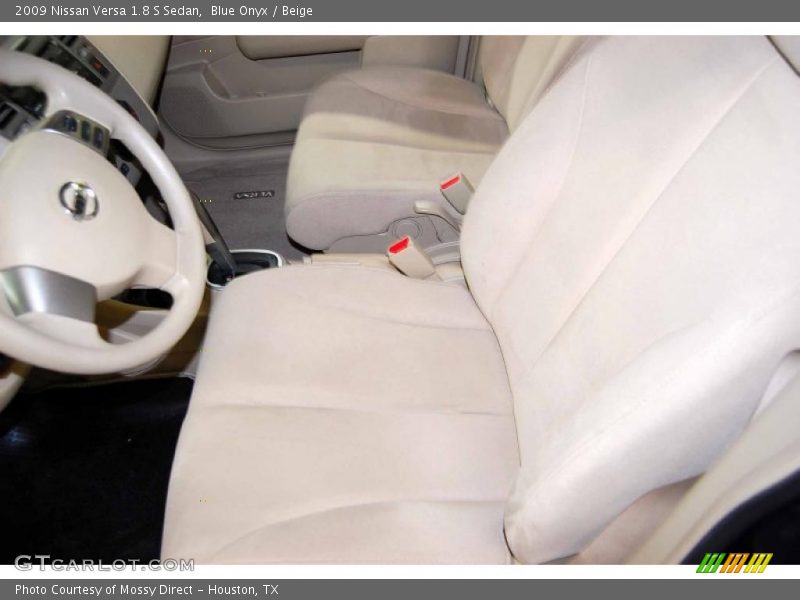 Blue Onyx / Beige 2009 Nissan Versa 1.8 S Sedan