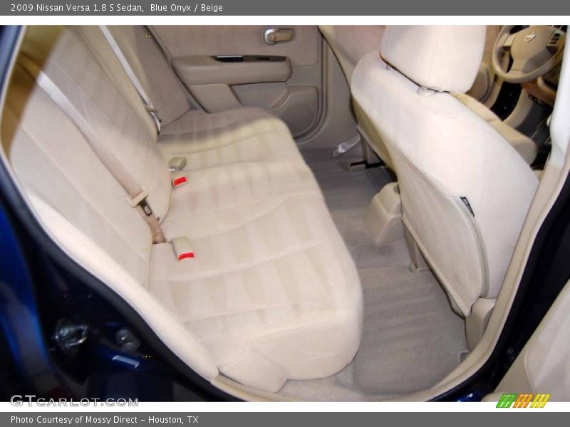 Blue Onyx / Beige 2009 Nissan Versa 1.8 S Sedan