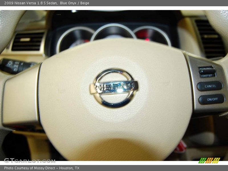 Blue Onyx / Beige 2009 Nissan Versa 1.8 S Sedan