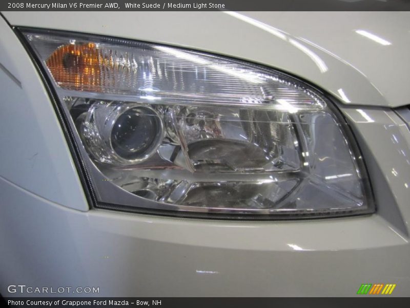 White Suede / Medium Light Stone 2008 Mercury Milan V6 Premier AWD
